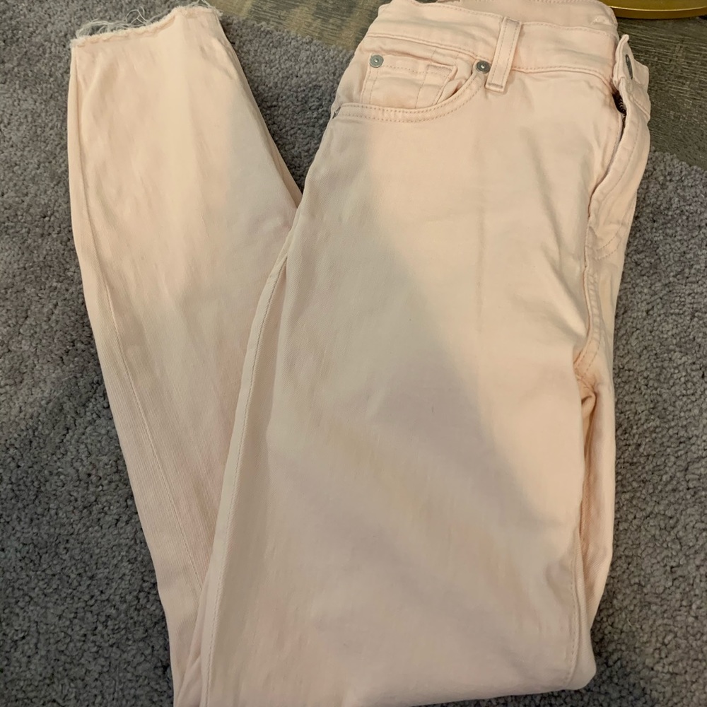 7 For All Mankind Pink Denim
